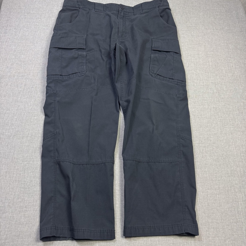 Under Armour Military Ripstop Cargo Pants Mens‎ 40x30 Blue Relaxed Performance